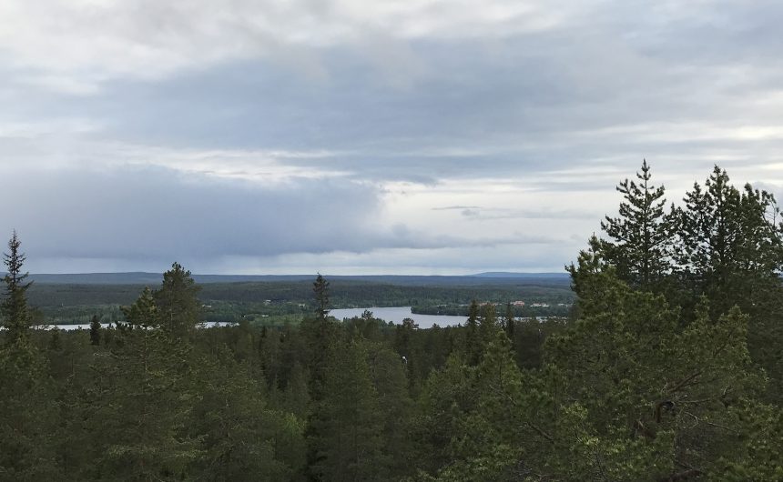View from Lapland Hotel Sky Ounasvaara near Rovaniemi